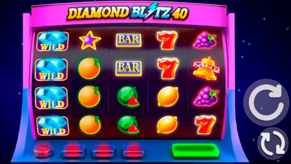 Diamond Blitz 40 slot Spiel